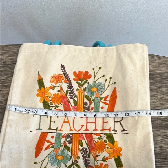 Teacher Canvas Tote Bag 🍎✏️♻️ - Picture 7 of 8